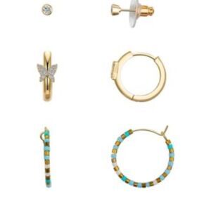 Unwritten Gold Earrings Modern Minimalist Design